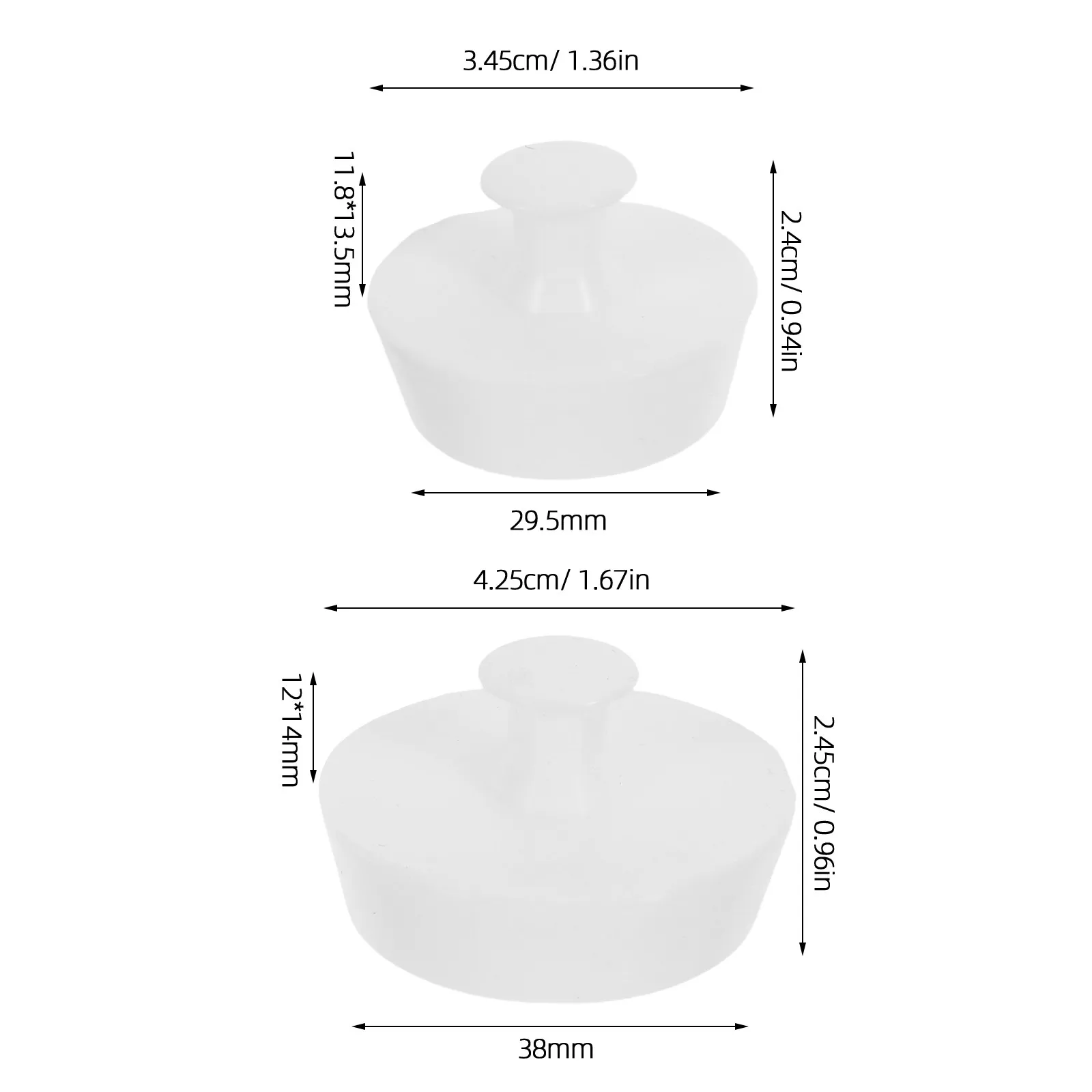 6Pcs Premium Silicone Bathtub Stopper Set Waterproof Tub Drain Plug for Bathroom Sink Wash Basin Stylish Leakfree Bath Tub