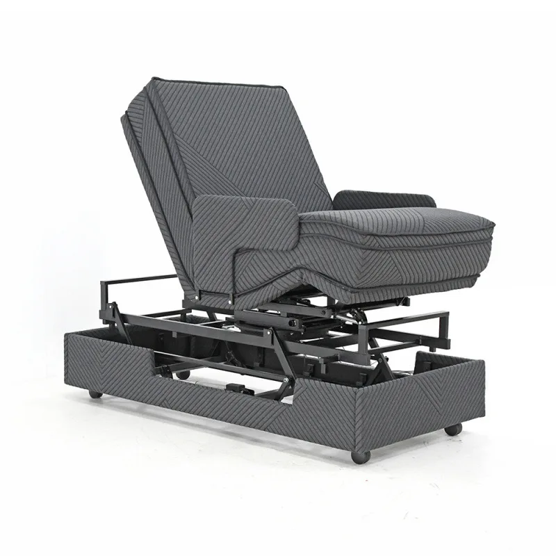 Voice customizable intelligent electric lift five-motor rotation assist get up electric bed