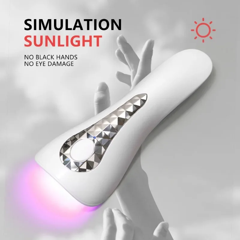 Unhas lâmpada de secagem portátil lâmpada led para uv recarregável mini manicure lâmpada secador de unhas para gel polonês manicure ferramentas