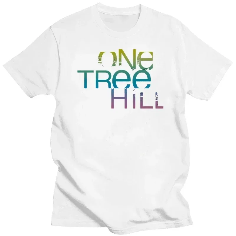 2023 New funny t shirt men novelty tshirt One Tree Hill Color Blend Logo Adult T-shirt Tall