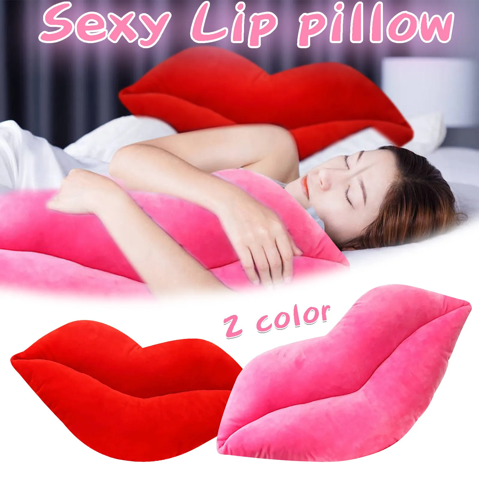 Big sexy red lips article cushion mouth kiss pillow home room kids girls plush toys fun lovely sweet gift DIY party decorations