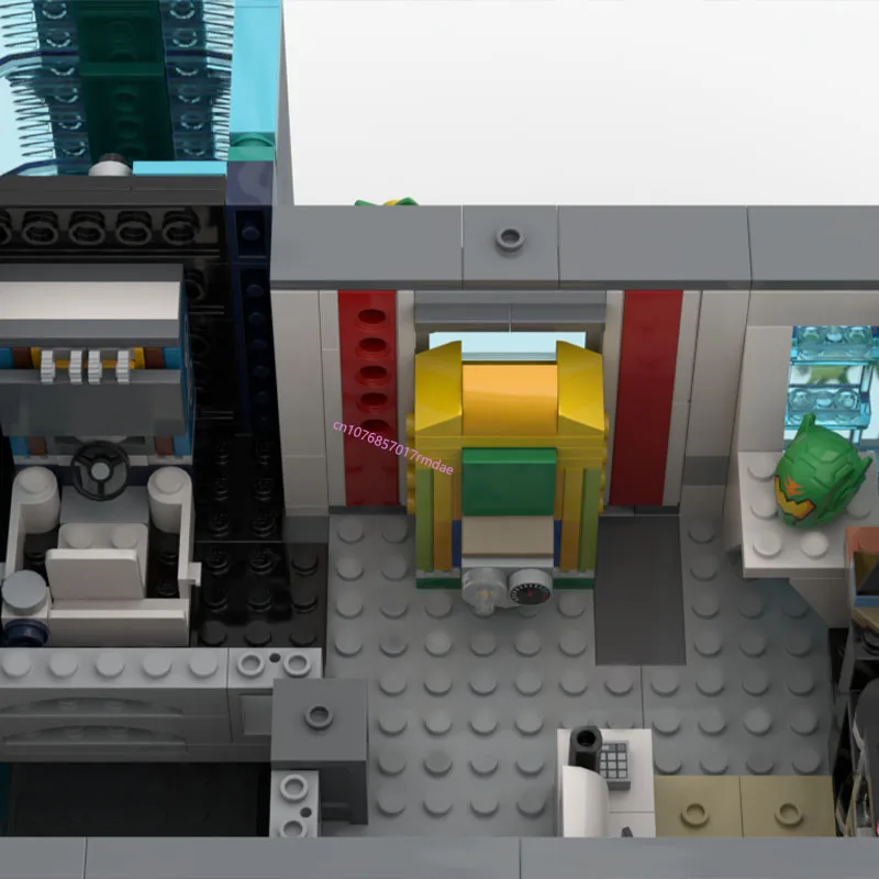 NEW 1756PCS City Hot Selling Street View Moc Modular Downtown Arcade creative ideas Children Toy birthday Gift Blocks MOC-60380