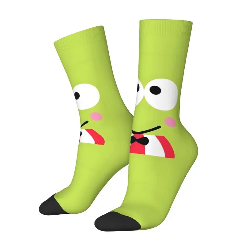 

Модные мужские милые носки Kerokero Keroppi на заказ, унисекс, теплые дышащие носки с 3D принтом