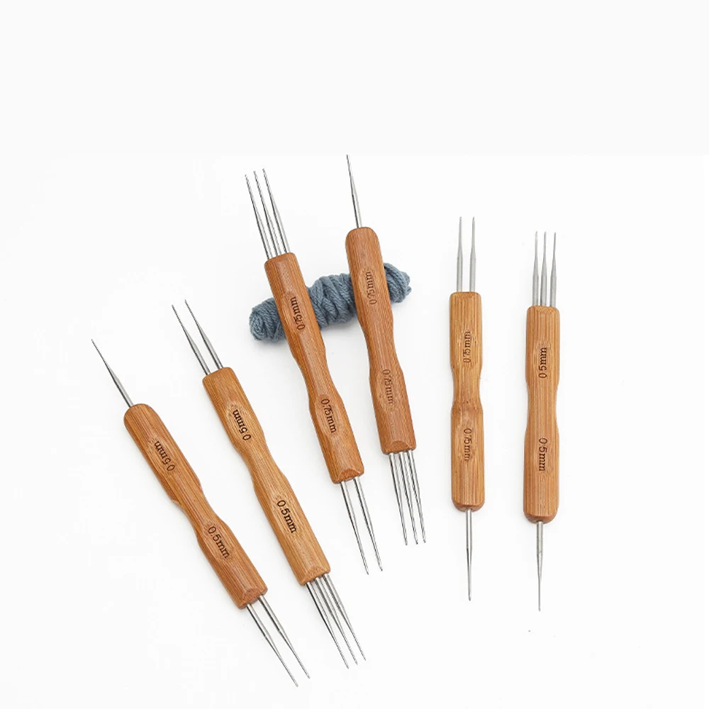 Dreadlock Crochet Needle Hook for Hair Tool Set - 0.5mm And 0.75mm Crochet Hooks Hairdressing Tool