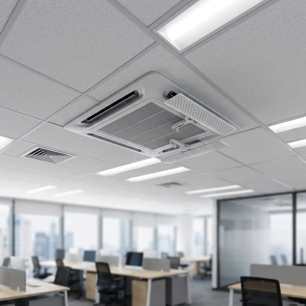 AC Baffle Compatible with Standard Units to Support Cleaner Air Circulation and More Responsive Temperature Control