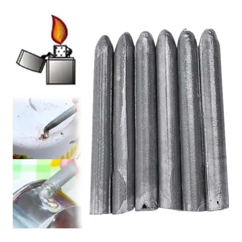 New 2025 3/6Pcs Low Temperature Welding Rods Easy Melt Welding Rods for Copper Iron Stainless Steel Soldering Aluminum Repairing