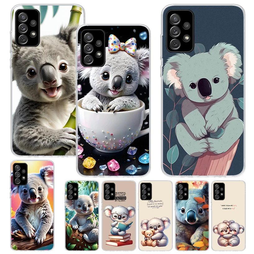 Coque de téléphone Koala Kawaii, Animal mignon, pour Samsung Galaxy A16 A15 A14 A13 A56 A55 A54 A53 A36 A35 A34 A33 A26 A25 A24 A23 A05S A14