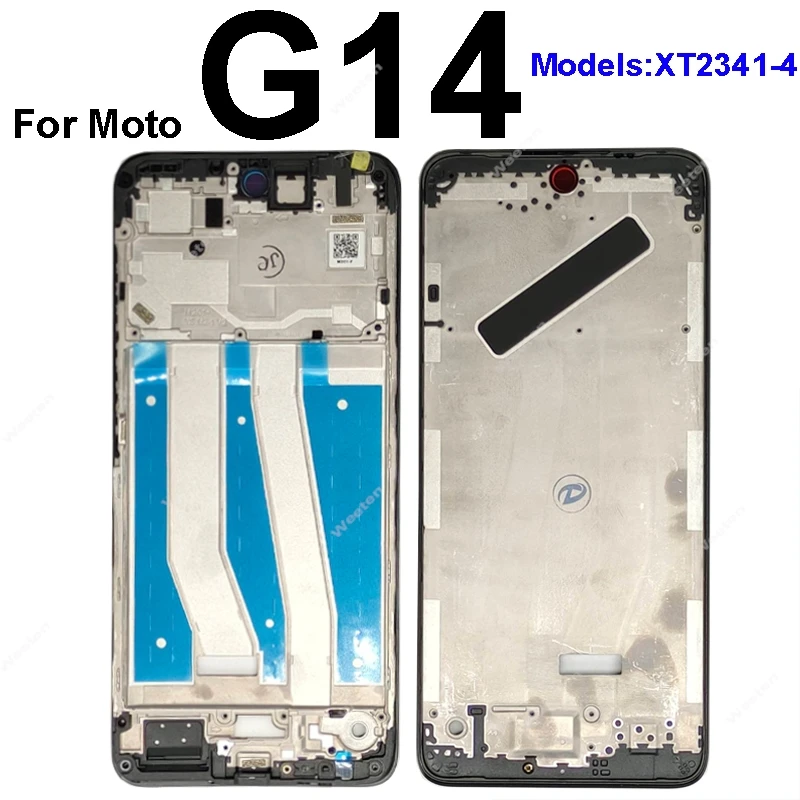 LCD Frame Chassis Cover For Motorola Moto G04 G14 G54 G84 LCD Frame Middle Bezel Plate Panel Housing Replacement Repair Parts