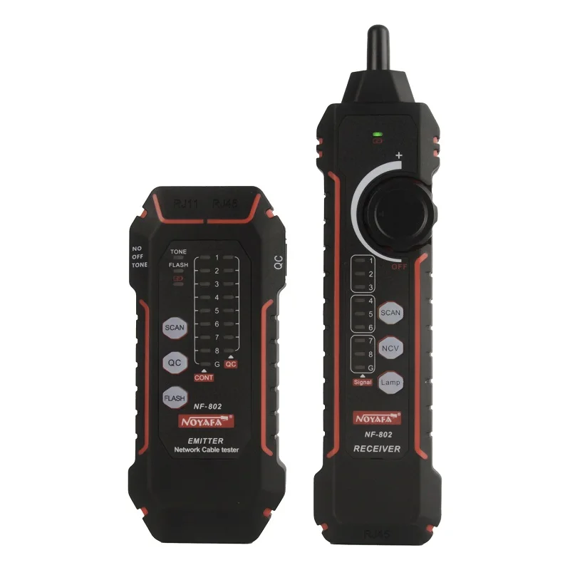

NOYAFA NF-802 High Quality Wire Locator RJ11 RJ45 Cat5 Cat6 ​High Voltage Cable Detector Rechargeable LAN Network Cable Checker