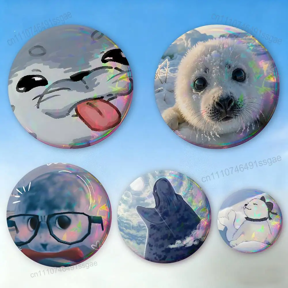 

Cartoon Seal Sea Cute Badge Pins For Friend, Backpack, Clothing, Collectible Accessories, Jewelry Gift