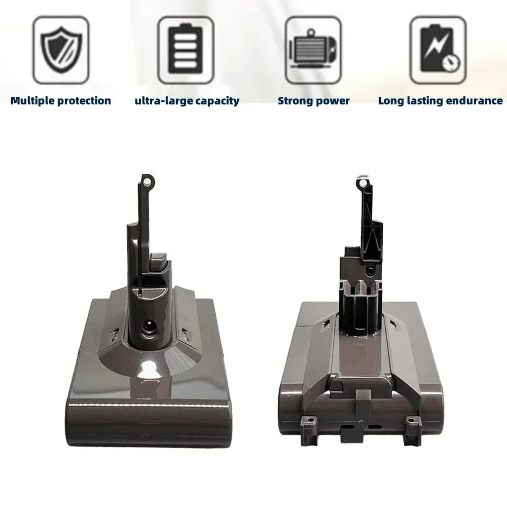 21.6V 4800mAh/6800mAh/9000mAh/12800mAh Replacement Battery for Dyson V8 Absolute Handheld Vacuum Cleaner SV10 Battery