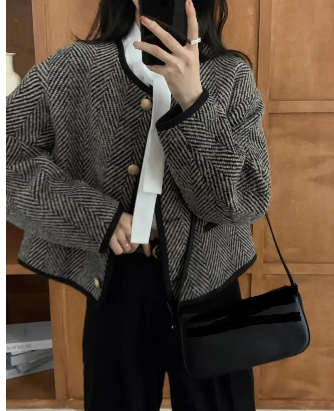 Small Fragrant Wind Short Coat Korean Minority Design No Collision Autumn/Winter 2023 New Women's Short Coat