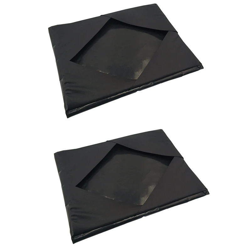 2PCS Heat Press Platen Wrap Cover,Reusable Non-Stick For Protecting Sublimation Heat Pressing Machine (Black 15 X 15In) Durable