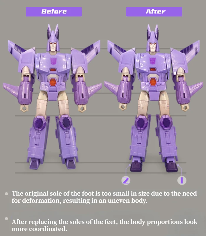 For Kingdom Cyclonus Replace Foot / Back&Leg Filler NEW Upgrade Kit