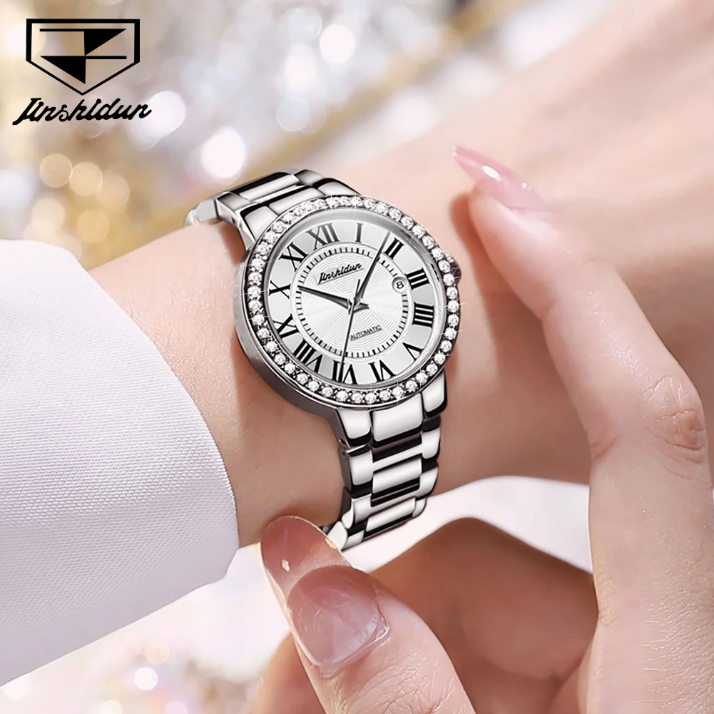 JSDUN New Trend Watch for Women Fashion Original Waterproof Automatic Mechanical Women\'s Wristwatch Elegant Luxury Women Watches