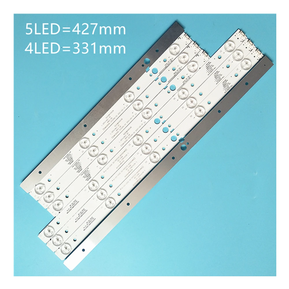 LED backlight strips for LG 43UG620V 43UJ620V 43UJ6200-UA 7750-643000-L110 /R110 SK43L71A-V01 KX27Q1MM11, 8 pcs.