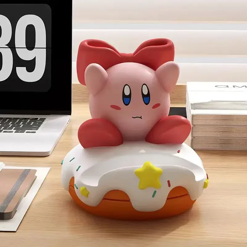 

Kawaii аниме Kirby держатель для мобильного телефона милое украшение для рабочего стола мультяшный настольный держатель для мобильного телефона игрушки ленивая база аксессуары подарок