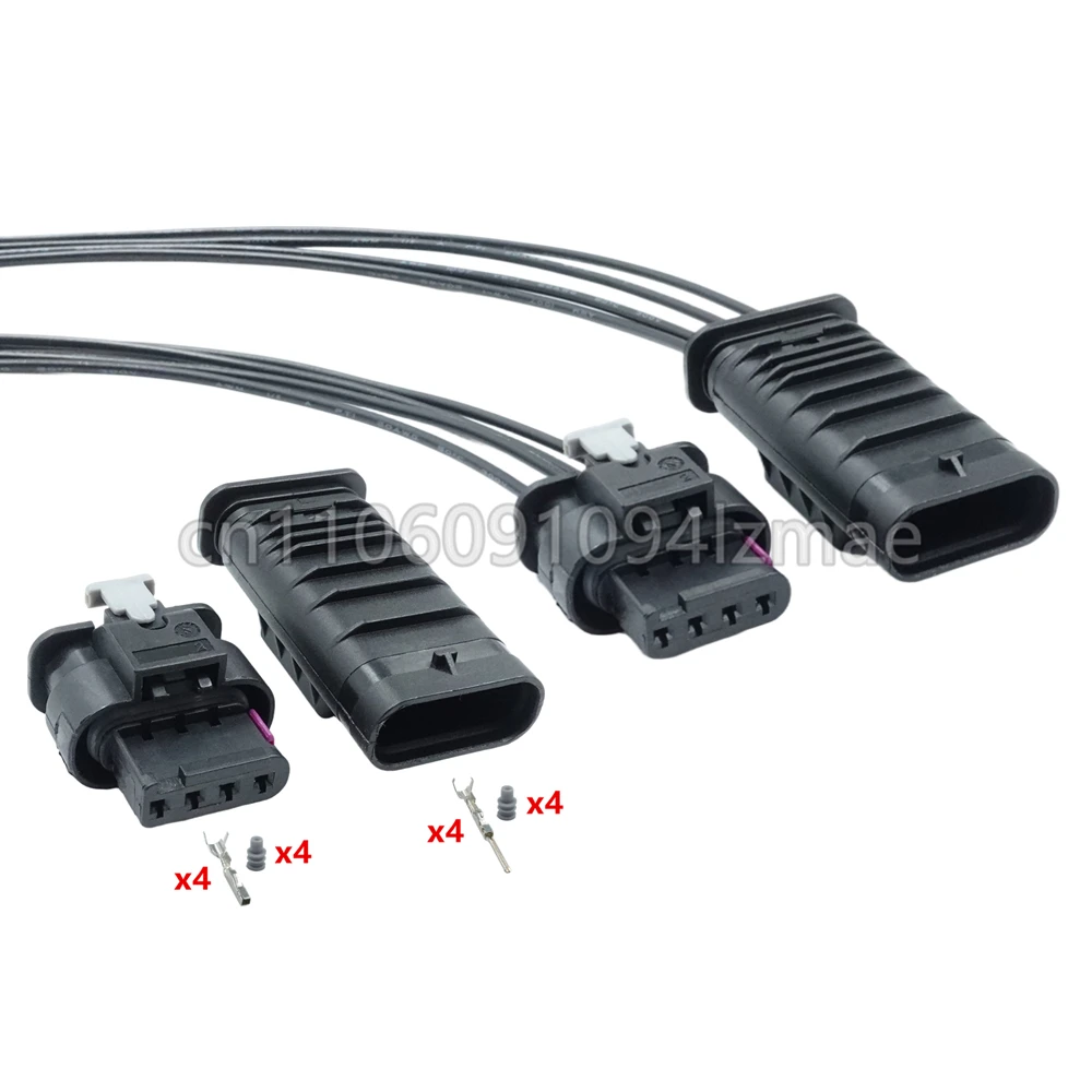 4 Pin Automobile Waterproof Socket with Wires Car Wire Cable Connector 1-1718656-1 1718657-1 4f0 973 704 4f0973704