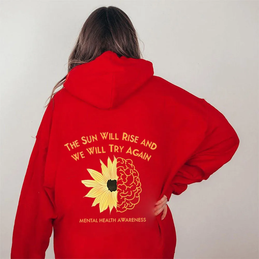 Bluza z kapturem w abstrakcyjne kwiatowe wzory na rok 2025 - opuszczone ramiona, minimalistyczny krój, streetwearowy styl, unisex, krótka, bawełniana bluza wkładana przez głowę. ​