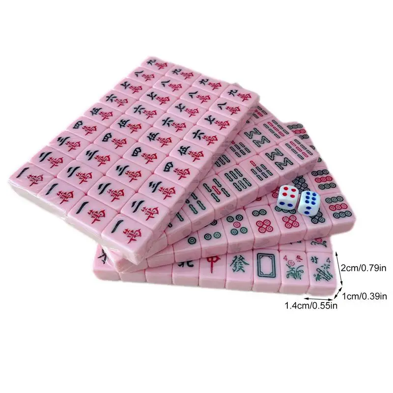 Universal Small Mahjong Travel Small Portable dormitorio Home Mini Hand Mahjong Supplies adatto per dormitorio e viaggi