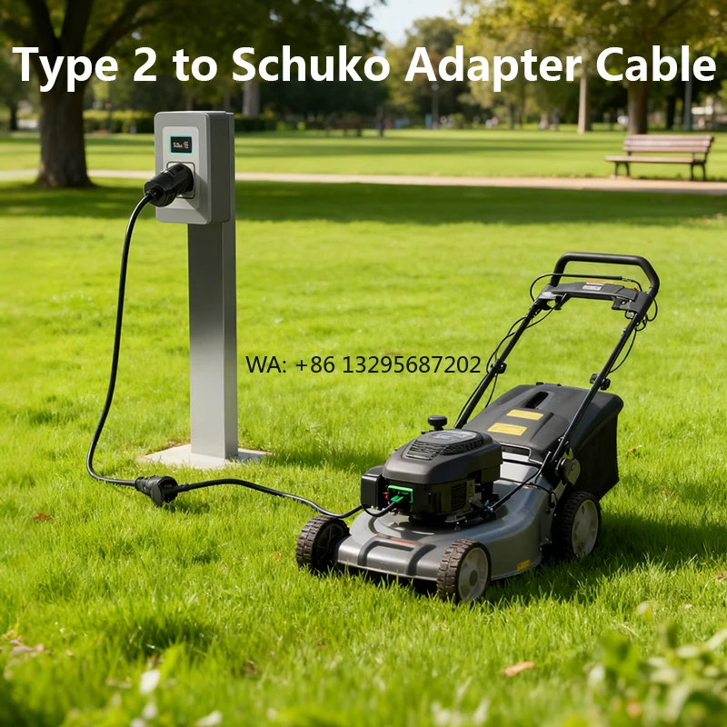 

EVSE Type 2 to Schuko Charging Adapter 16A VDE Certified for E Sweeper/E Scooter
