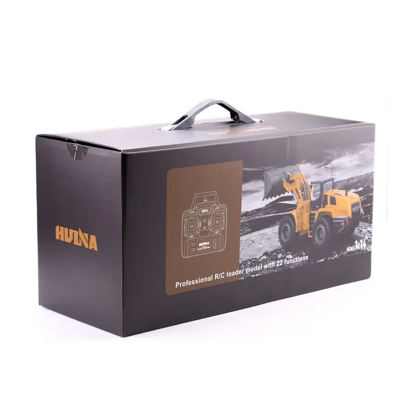 1:14 10 Channel All Alloy Metal RC Bulldozer 2.4G Remote Control Engineering Vehicle Model Boys Hobby Collection Toy