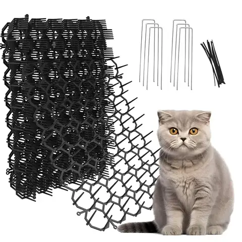 12 개/대 정원 Anti-Cat Prickle Mat 지상 스파이크 및 케이블 타이가있는 고양이 Scat 매트 고양이 개를 멀리 유지 구충제 매트 파기 Best5 12 개/대 정원 Anti-Cat Prickle Mat 지상 스파이크 및 케이블 타이가있는 고양이 Scat 매트 고양이 개를 멀리 유지 구충제 매트 파기 Best5