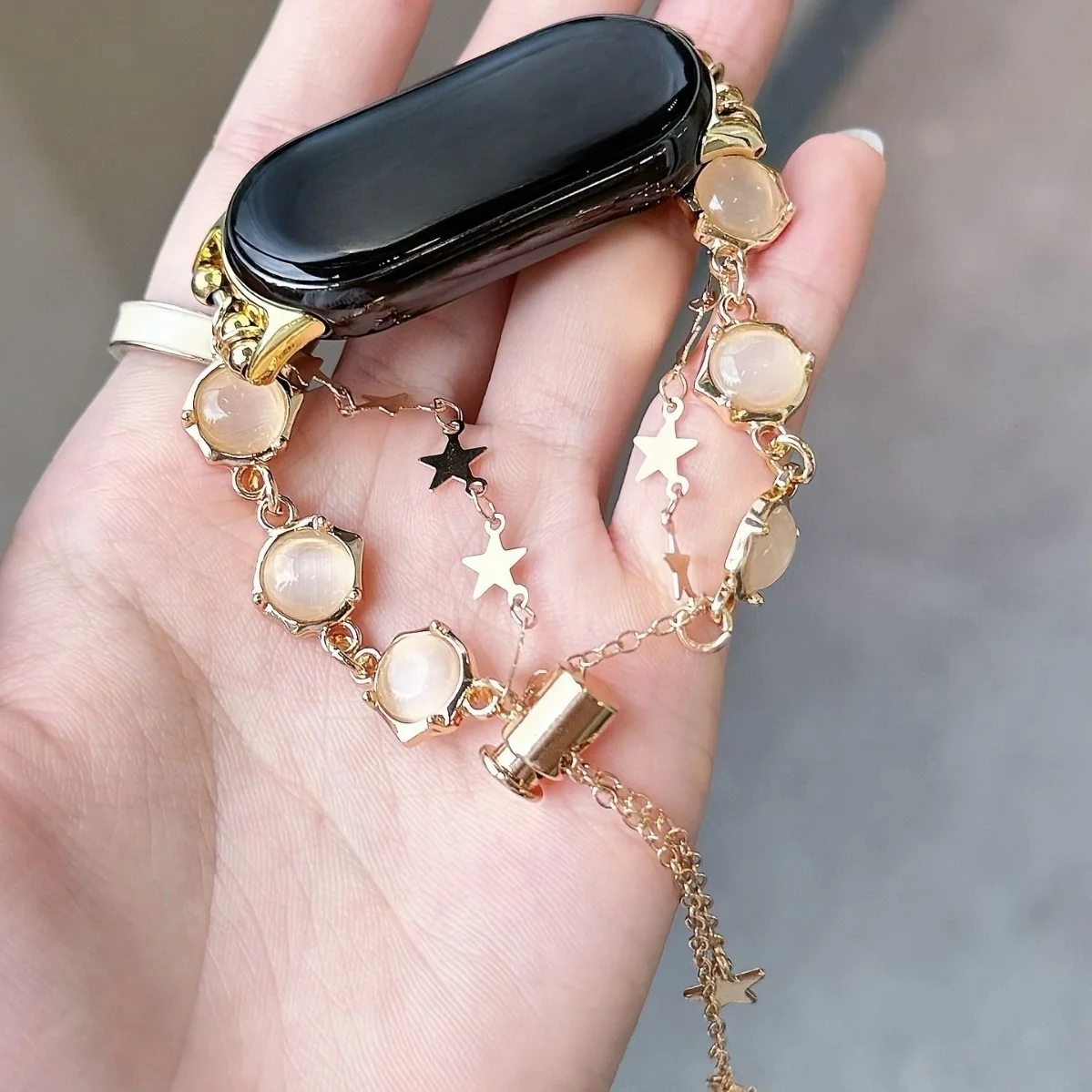 

Star Cat Eye Crystal Strap Suitable for Xiaomi Band 8Pro/9Pro，For Mi band 3/4/5/6/7，8/8NFC/9/9NFC/10/10NFC，For Redmi Watch5/4