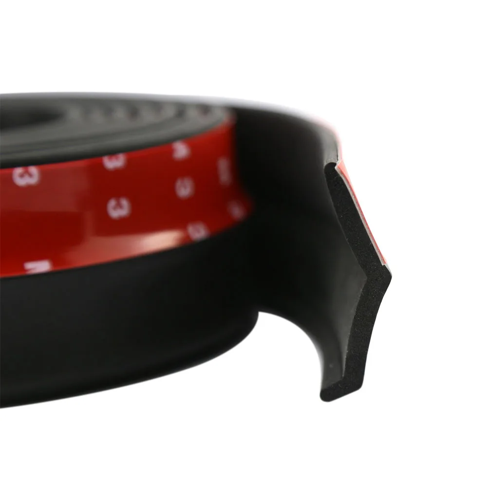 Separador de labio de parachoques delantero Universal para coche, Protector de falda de goma, tira de labio para parachoques, molduras exteriores de labio lateral de coche