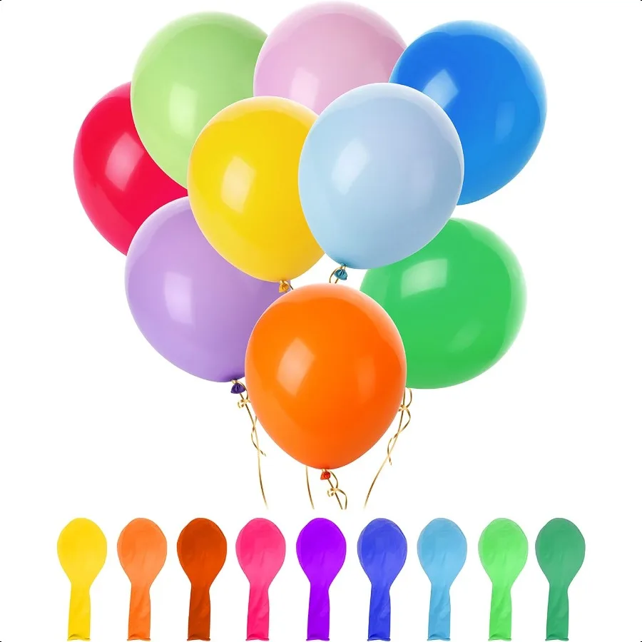 Balloons 12 Inch 54 Pack Vibrant Colors Party Balloons