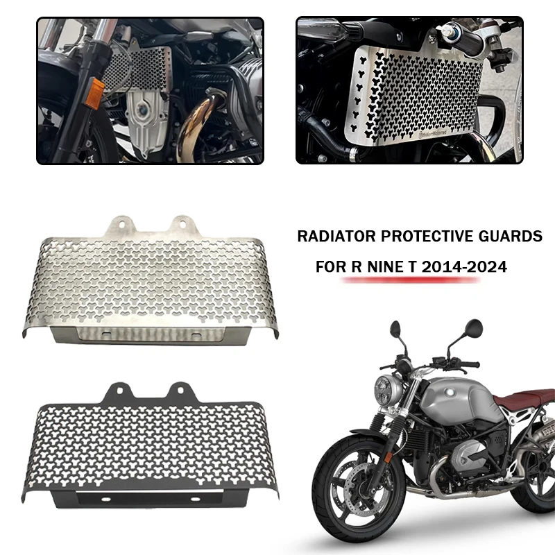 

Motorcycle Accessories For BMW RNINET R NINET Rnine T R9T 2014-2024 2022 Radiator Guard Grill Grille Cover Protector Protective