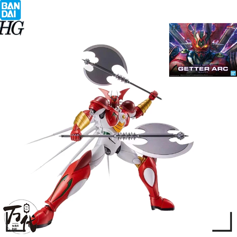 

【Authentic】 Bandai Getter Robo Anime Figure Assembly Model Collectible Hg 1/144 Getter Arc Ornaments Toys Gifts For Kids