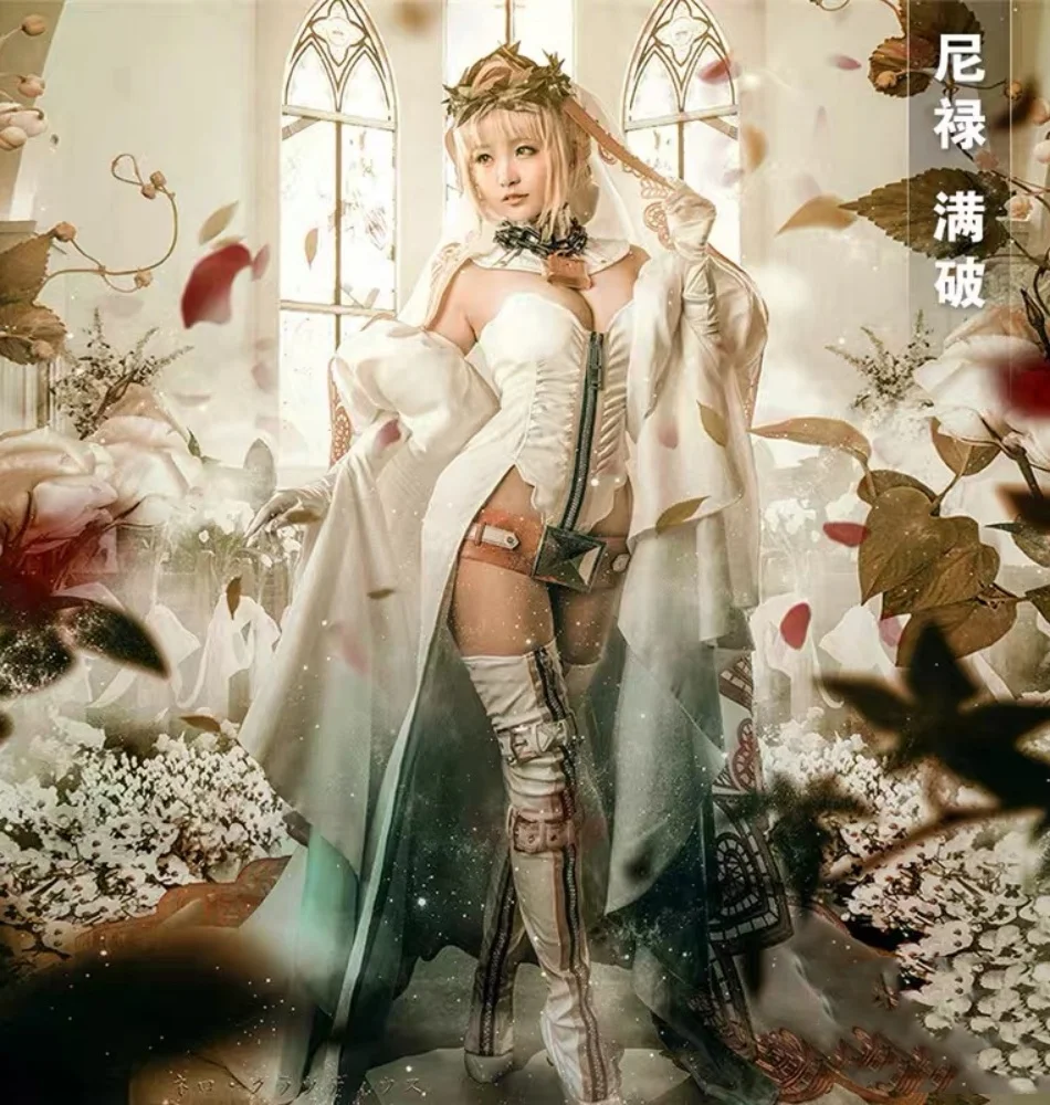

Fate/Grand Order Nero Claudius Flower Marriage Cosplay Costume Cos Game Anime Party Uniform Hallowen Play Role Clothes Clothing