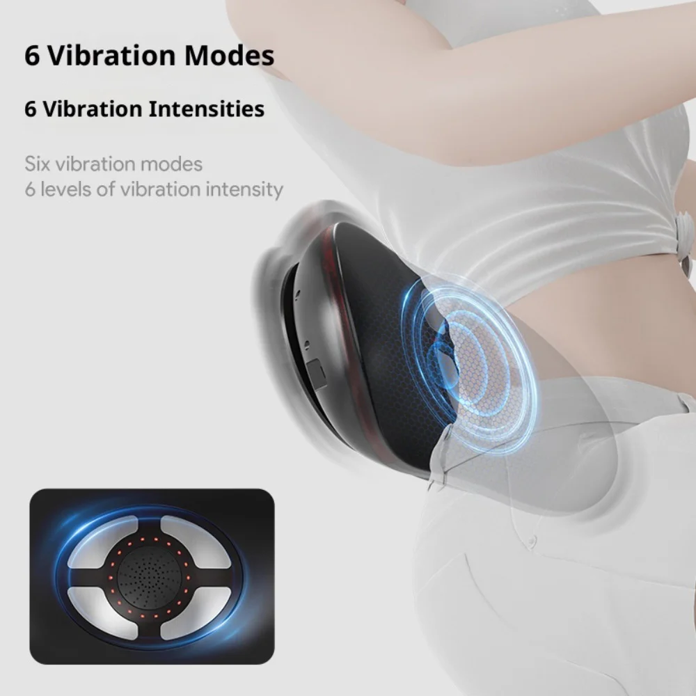 

Customizable Electric Waist Traction Massager Vibration Moxibustion Heated Lumbar Traction Massager Waist Spine Support
