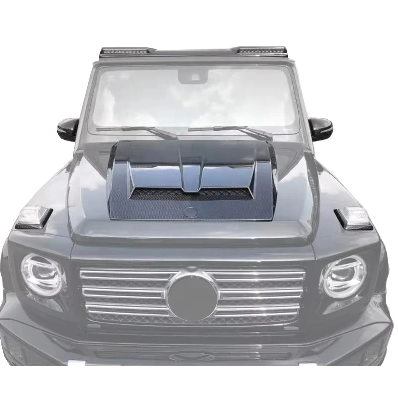 

STLFW464 Carbon Hood for G500 G550 G63 W463A Front Scoop Hood 2019 Year Later G Class Real Carbon Auto Parts