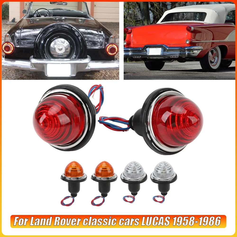 2Pcs 72mm Rear Brake Stop Light LPB630 DC12V Tail Lamp Replacement for Classic Mini Morris Minor Traveller Car Accessories
