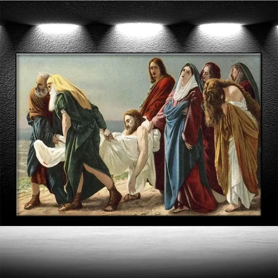 DIY Diamond Painting Western Classical Art Brought Christ to The Grave Diamond Mosaic Full Drill Cross Stitch Handmade Hobby