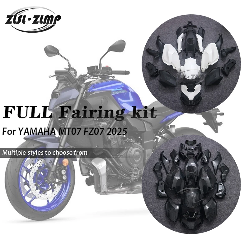 

For YAMAHA MT-07 FZ-07 FZ 07 MT07 2025 ABS Injection Motorcycle Fairing Kit Customized Fairings Repair Replace Body Parts