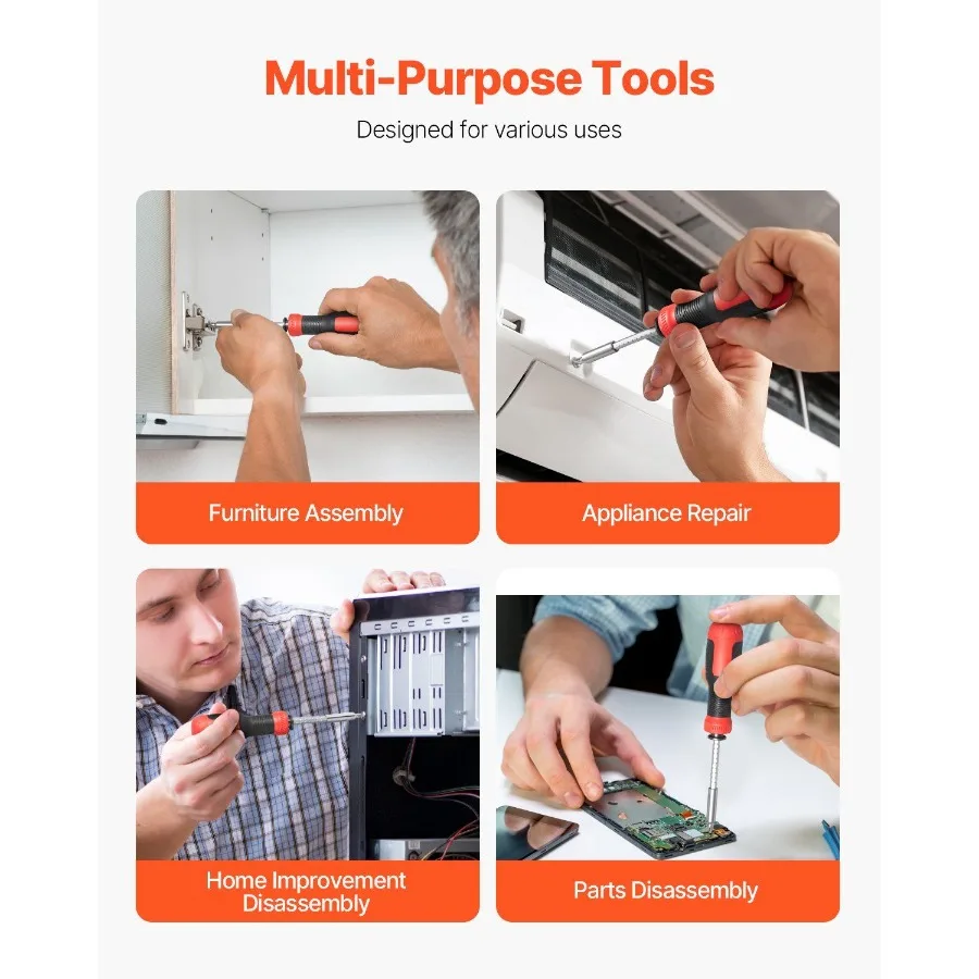 طقم مفك براغي مكون من 13 قطعة بمقبض مغناطيسي أدوات يدوية توركس فيليبس للمقابس