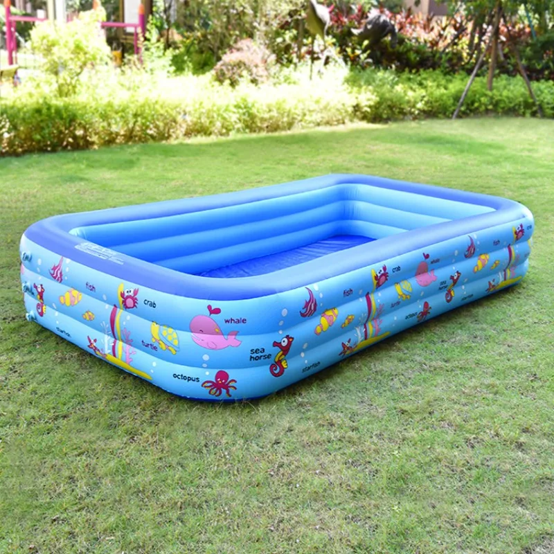 Inflatable Swimming Pool 3-meter Family Play Pool PVC Outdoor Shower Basin