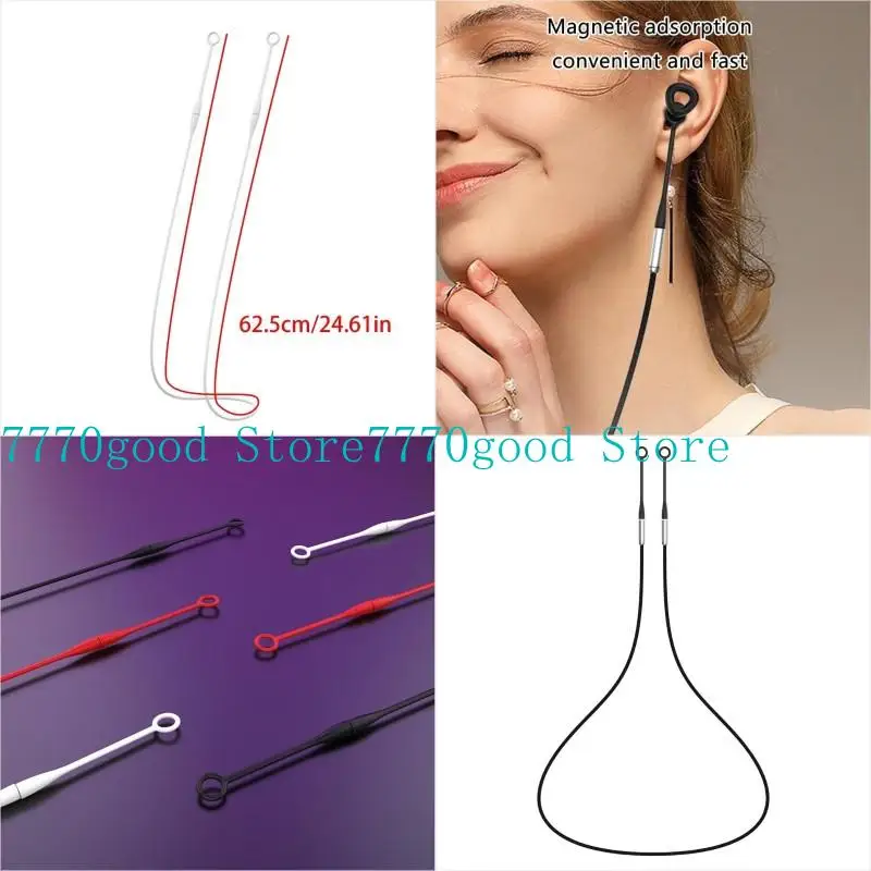 Magnetic Connector Cord Flexible Strap Works with Most Earplugs Tug-Resistant Safety Lanyard Anti-Lost Earplug Lanyard