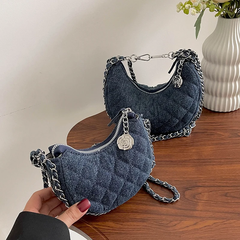 Borse da donna di moda borsa a tracolla in Denim nuova tendenza borse estive borsa a tracolla singola da donna borsa a tracolla da donna