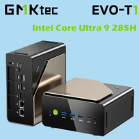GMKtec EVO-T1 AI Mini PC Intel Core Ultra 9 285H 2*DDR5 3*PCIe4.0 USB4.0 Oculink WIFI6 BT5.2 Office Gaming Computer