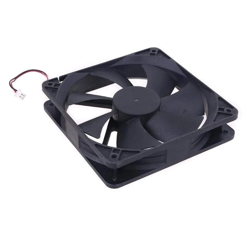 12V Brushless High Speed Cooling Fan 12x12x2.5cm 2Pin 2wire Connector Coo
