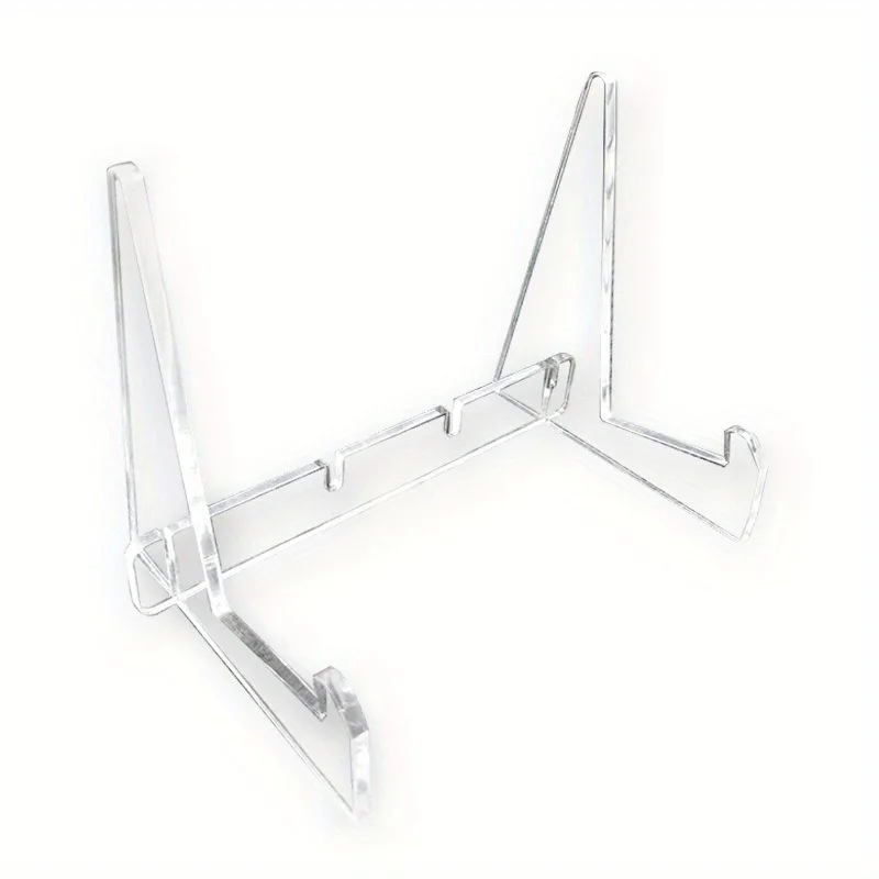 1pc /2pcs Acrylic Transparent Book Display Stand Vertical Picture Frame Bracket Photo Frame Stand