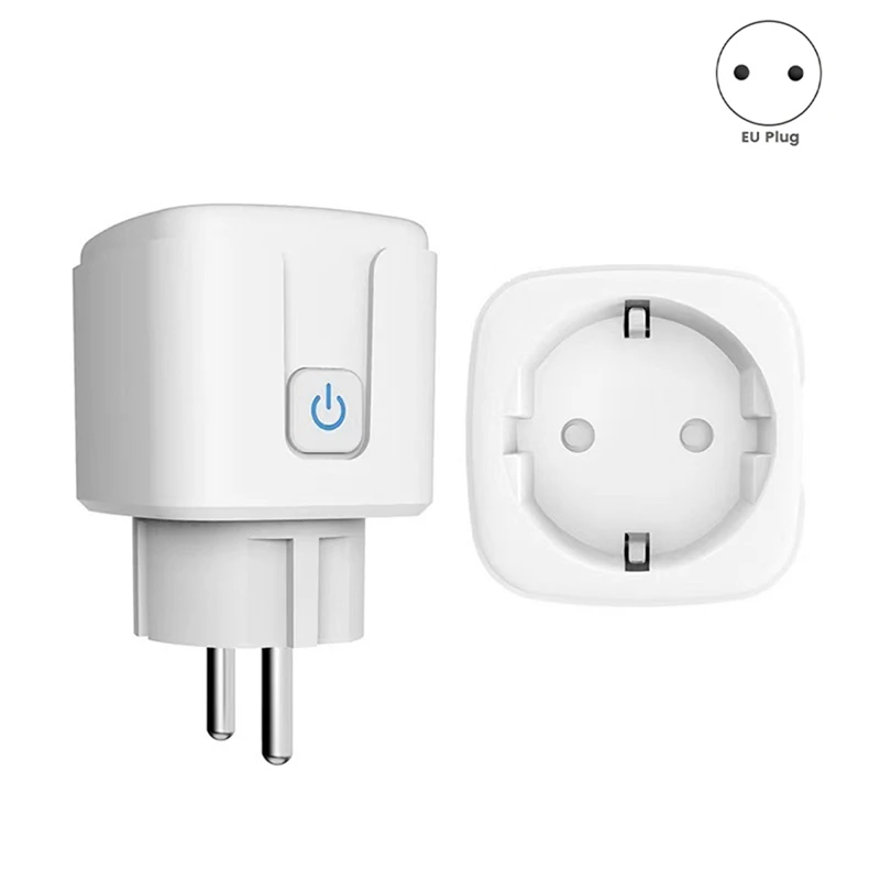 Ewelink Wifi Smart Socket With Power Monitoring Smart Plug Voice Control Work EU Plug