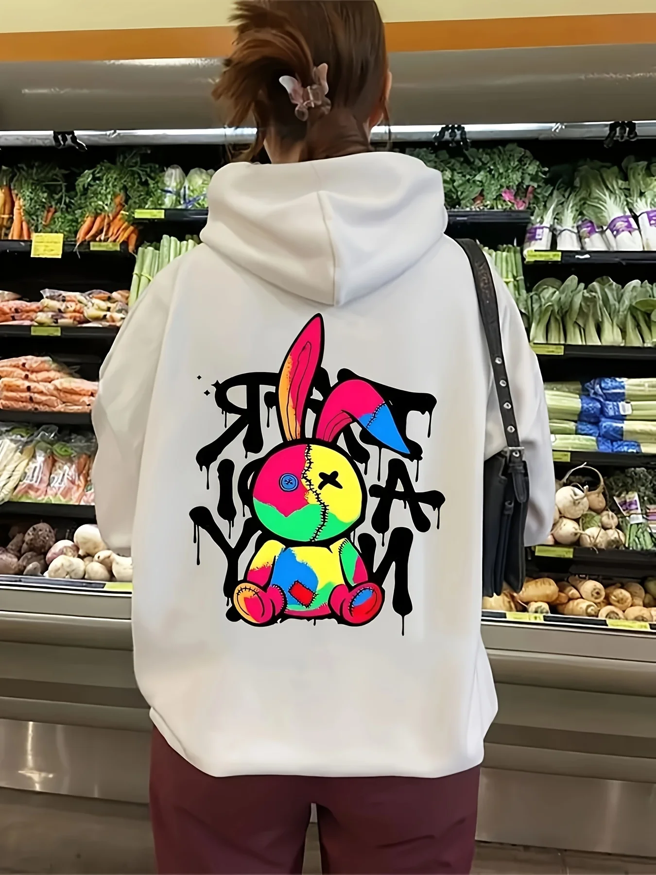 

Graffiti Graphic Printing Autumn and Winter Men's and Women's Hoodies Casual Loose Outdoor Street Sports Training Brand Fashion