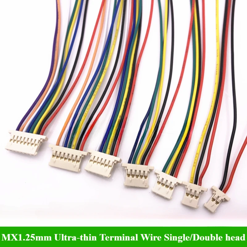 

MX1.25mm 51146 Ultra-thin Terminal Wire Cable Single/Double Head Wire Connector length 15cm 28AWG 2P/3P/4P/5P/6P/7P/8P LCD Cable