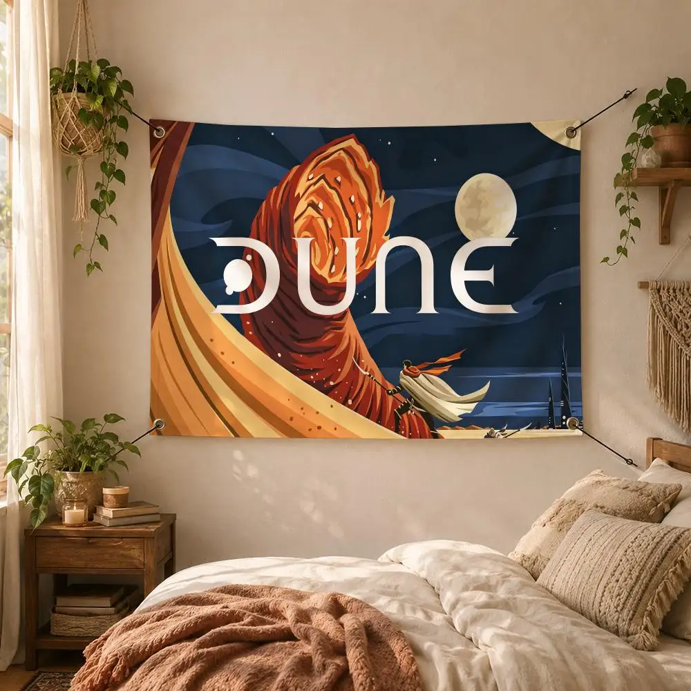 Movie SciFi Epic D-Dune Film Series Flags Decorative Flag Banner for Outdoor Garden Yard Camping Party Home Wall Hanging Decor