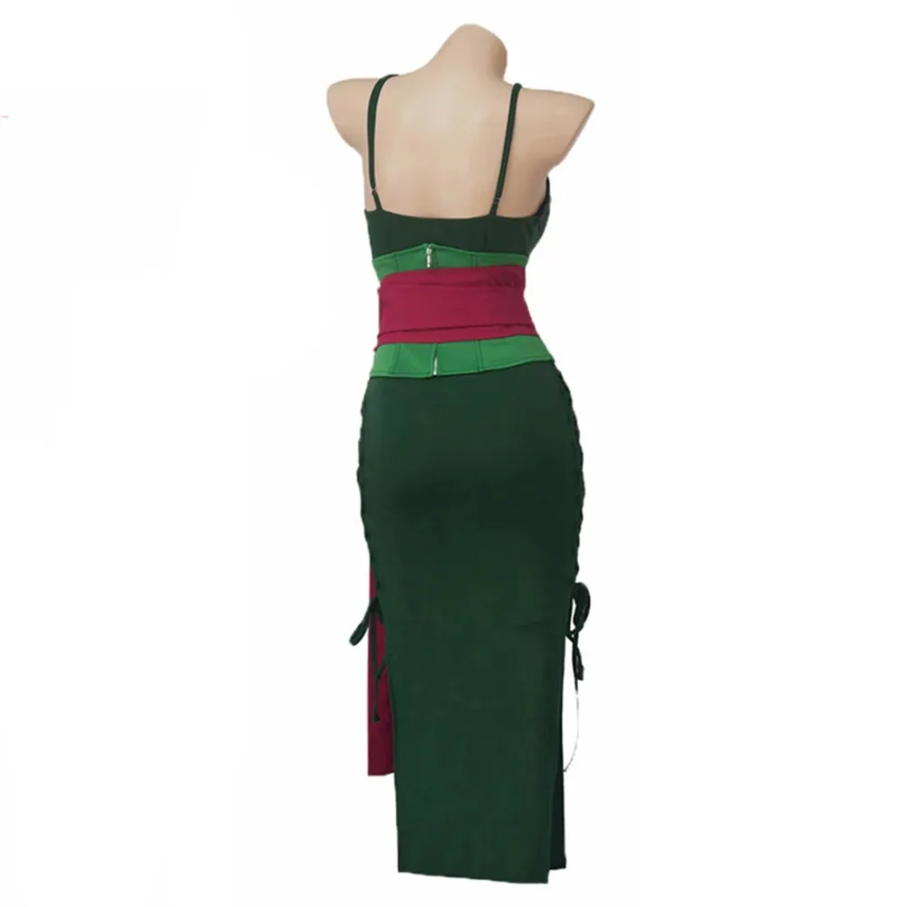 Roronoa Zoro One Cos Stück Cosplay Fantasia Kostüm Verkleidung für erwachsene Frauen Kleid Kleidung Anime Outfits Halloween Karneval Anzug